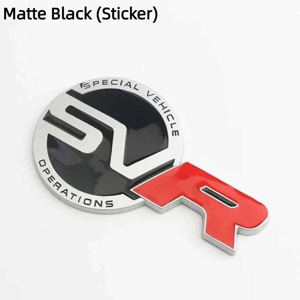 3D kovové logo SVR emblém zadní části kufru auta, samolepka na přední masku chladiče pro Range Rover Discovery, Defender, EVOQUE, příslušenství