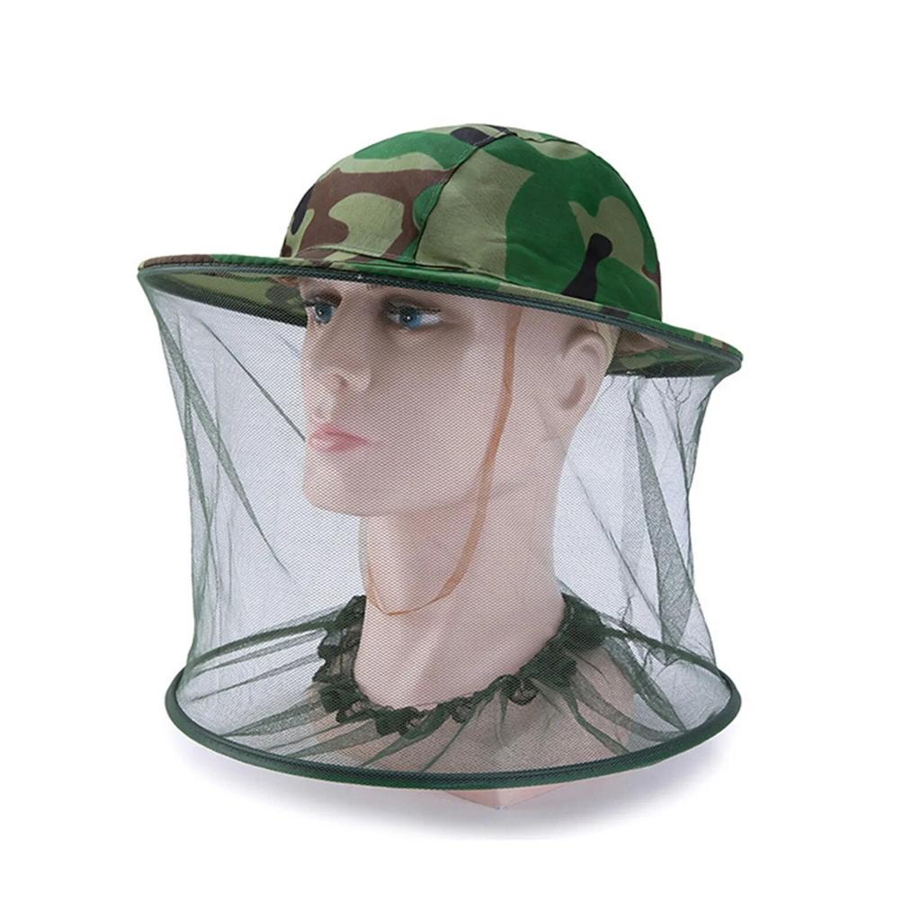 Net Mesh Face Protector Cap Insect Bee Mosquito Resistance Sun Fish Hat