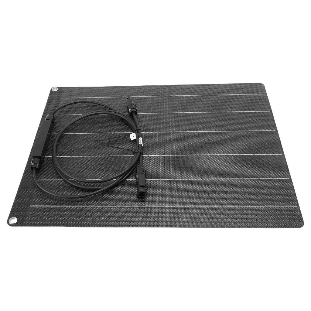 Solarladegerät 30W 18V ETFE Flexibles Monokristallines Silizium Solarmodul Ladegerät für 12V Batterie