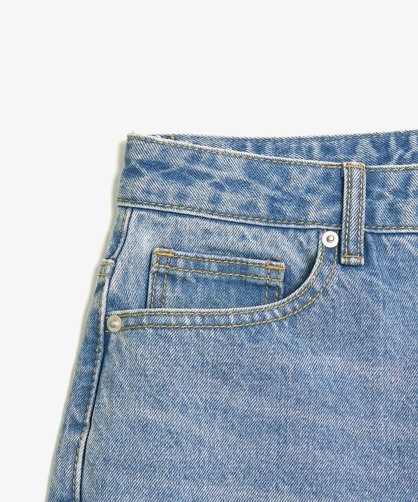 TOFFEE Wide Denim Pants (Light Blue)