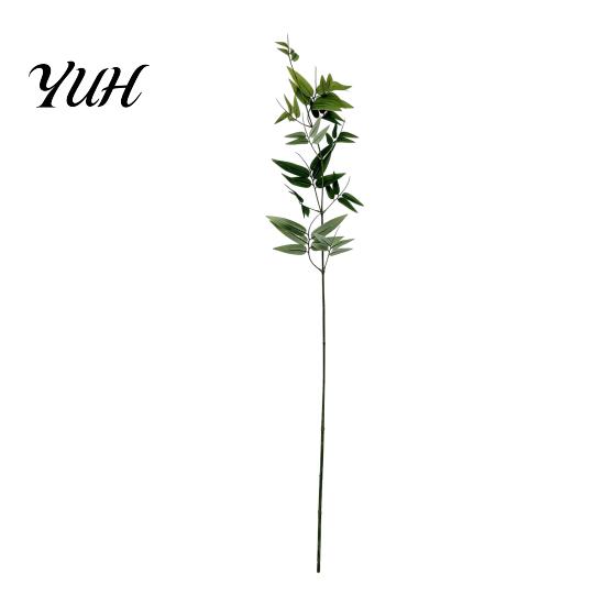 Atmosphere Enhancing Floral Decor Bamboo Tree Branches, Long Stems Faux Greenery, Artificial Plants, Leaves Durable Fake Branches for Vases Stems, Zen