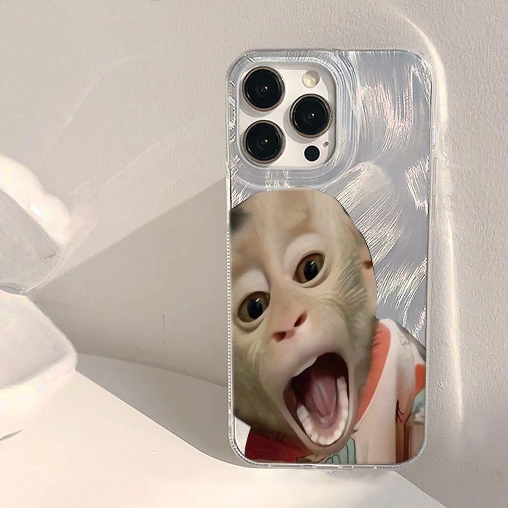 Cute Monkey Phone Case for Samsung Galaxy A56 A55 A36 A35 A26 A25 A15 5G A24 A23 A22 A52 A71 A72 4G Cover