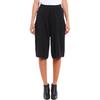 Y-3 Solid Color Mid-Rise Zipper Fly Casual Shorts Women Shorts Black B20243