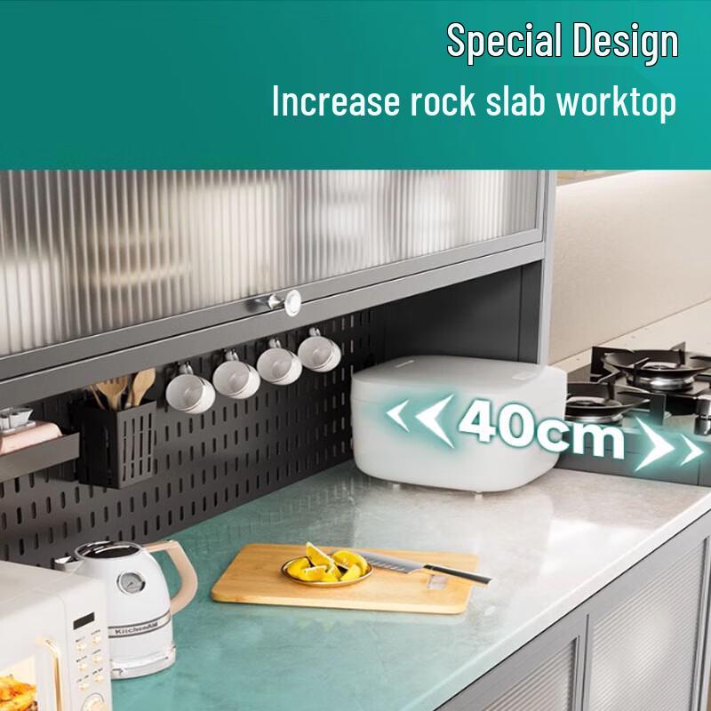 5-Tier Kitchen Storage Cabinet with Spice Rack