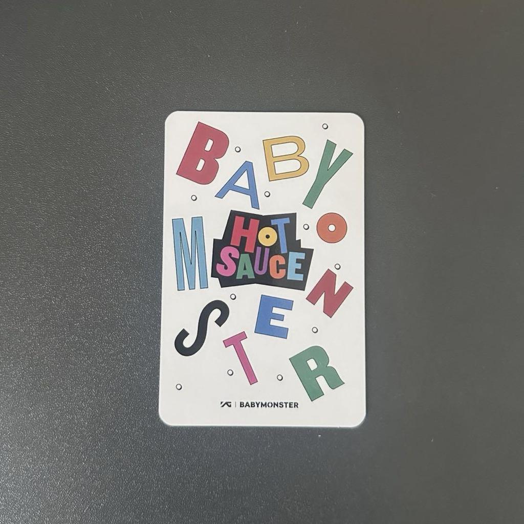 [USED] BABYMONSTER HOTSAUCE Ahyeon Sanok Pre-recorded Trading Card