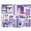 Sada diáře Sada sešitu Roztomilý fialový Scrapbooking Kit Bullet Journal Note Sada materiálů na notebook A6 Děti Základní škola Dívky Současnost Promoce