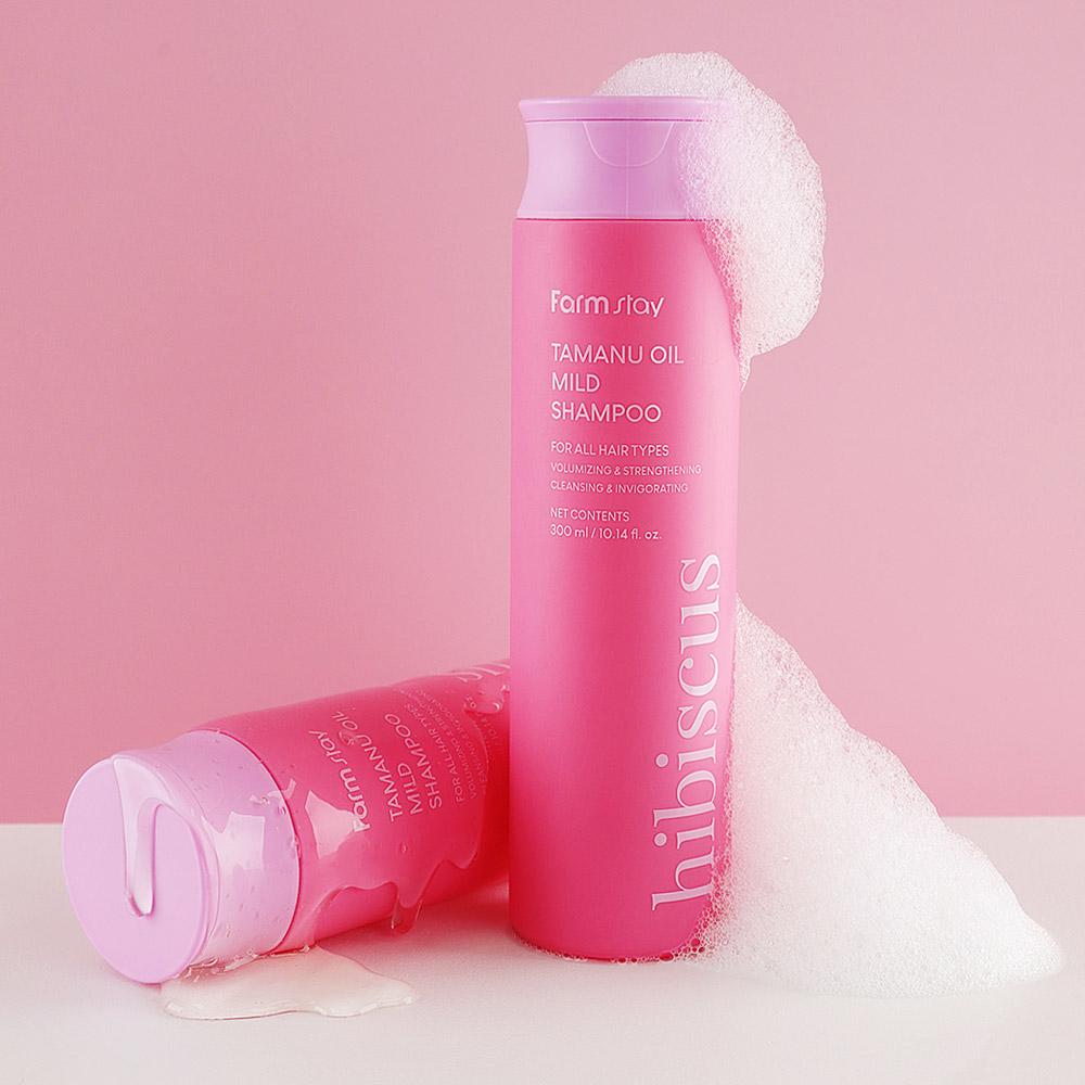 Farmstay Tamanu Oil Mild Shampoo Hibiscus 300ml