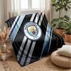 Couverture sur le thème de Manchester City Couverture douce en flanelle Couverture jetée pelucheuse Couverture douillette pour canapé et lit pour la décoration de la maison