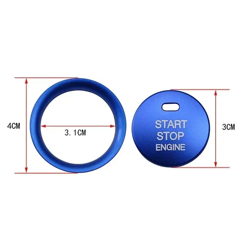 Car Interior Ignition Key Ring Cover Sticker For Mazda CX5 CX3 Axela Atenza Engine Start Stop Switch Button Trim Accessories