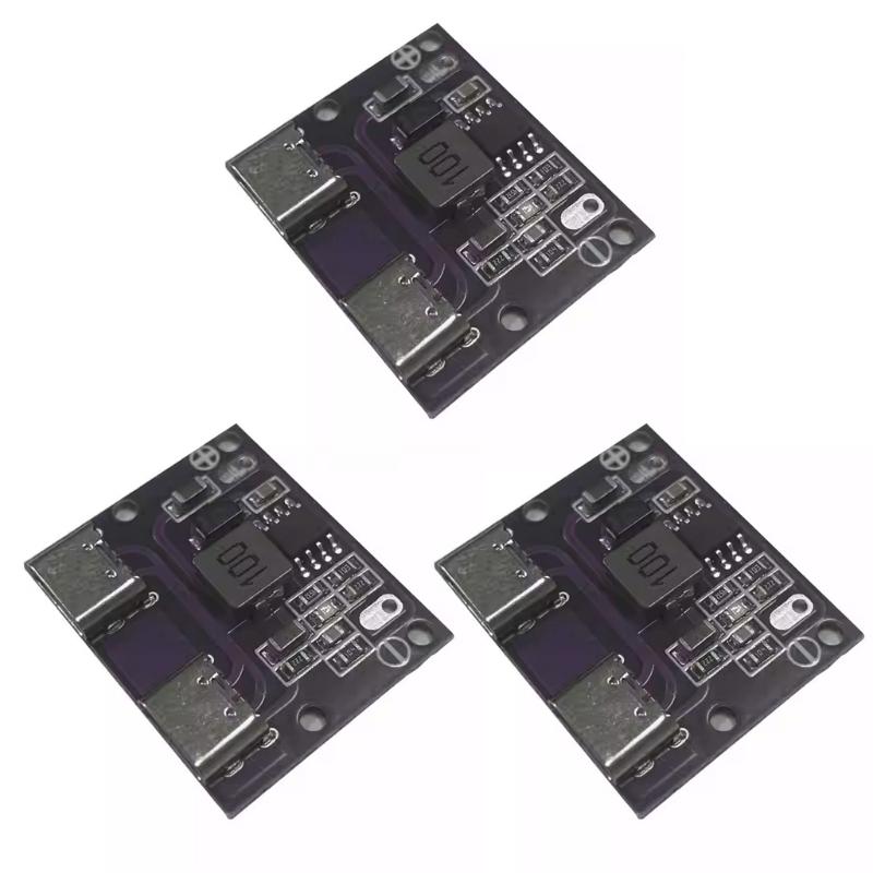 Two Type C USB Voltages Regulator Module 9V 36V Wide Input Ranges 5V 3A Stable Output With LED Indicator