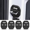2/4PCS Anti-Rust Shockproof Car Door Lock Silicone Protector Cover for Jeep Wrangler Grand Cherokee Renegade Compass Gladiator