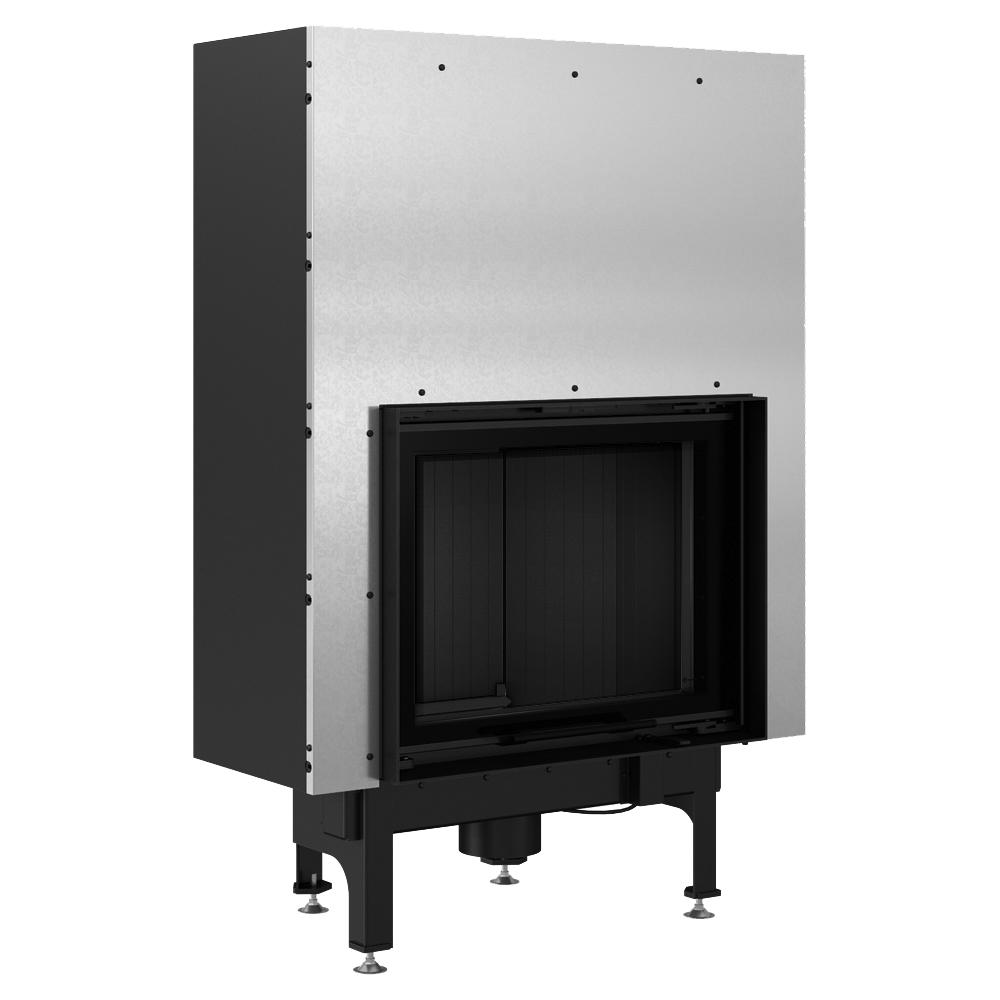 Steel fireplace KRATKI NADIA 10 kW Ø 200 Lift-up black thermotec