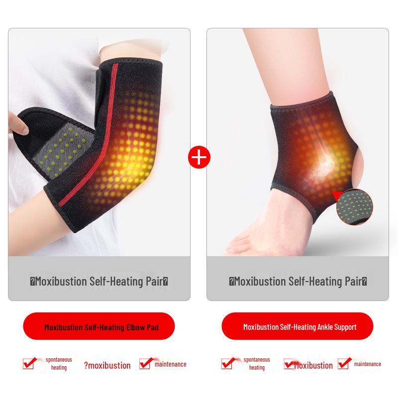 Unisex Heated Ankle Support: Warm, Breathable Protector for Sprain, Cold Protection, and Comfort.