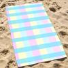 Soft P-Pastel Grids Towel Beach Towel Oversized Super Absorbent Soft Swim Beachtowels For Men, Women
