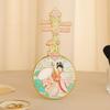 Portable Handheld Makeup Mirror Round Travel Makeup Mirror Exquisite Ancient Style Mirror  Travel