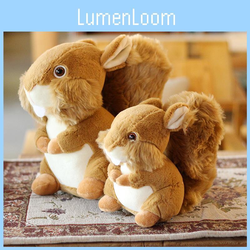 Adorable Brown Hamster Plush Toy Soft Stuffed Animal Decorative Cushion Pillow