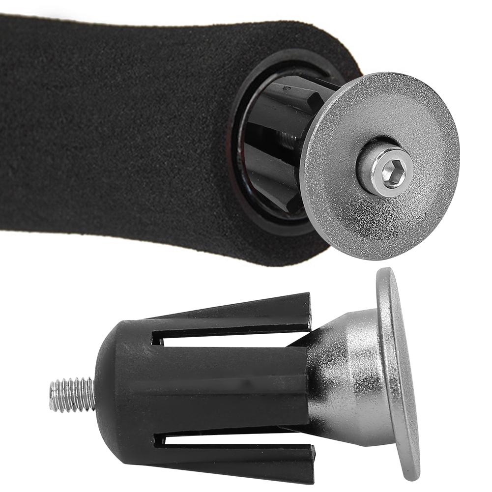 1 Pair Aluminum Alloy Bike Grips Bar End   Plug for Mountain Bike Handlebar (  color)