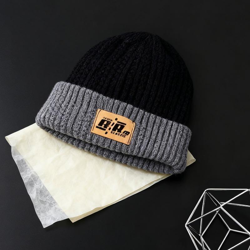 Winter Keep Warm Double Sided Knitted Mao Line Hat Men Women Autumn and Winter Versatile Ear Protection Baotou No Eaves Knitted Cap