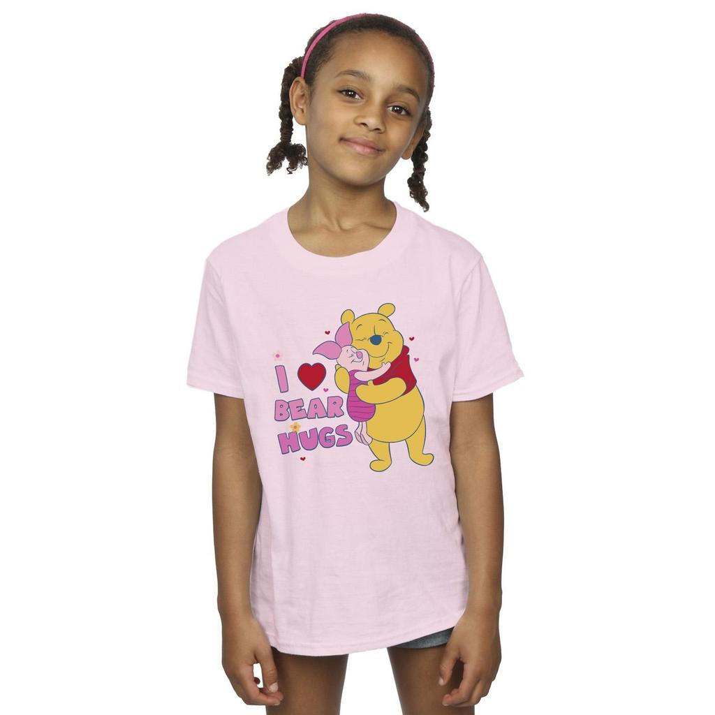 Disney Girls Winnie The Pooh Big Bear Hugs Cotton T-Shirt