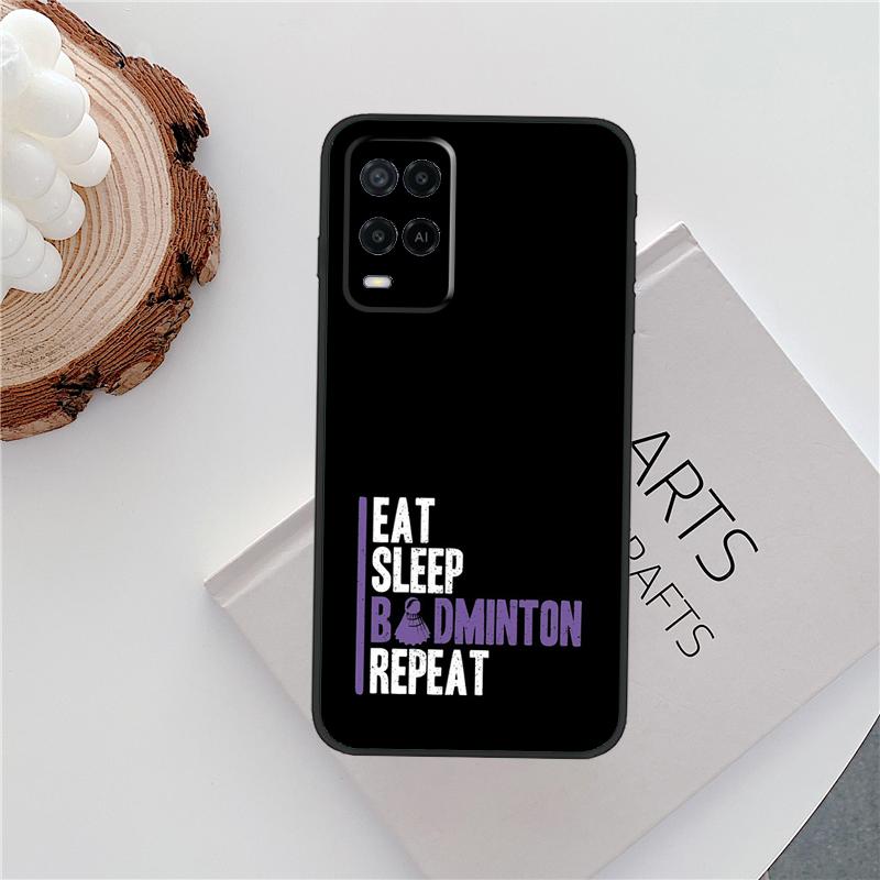 Badminton Ball Case For Oppo A15 A80 A60 A40 A94 A54 A98 A78 A18 A38 A58 A16 A76 A96 A17 A77 A74 A57S Cover
