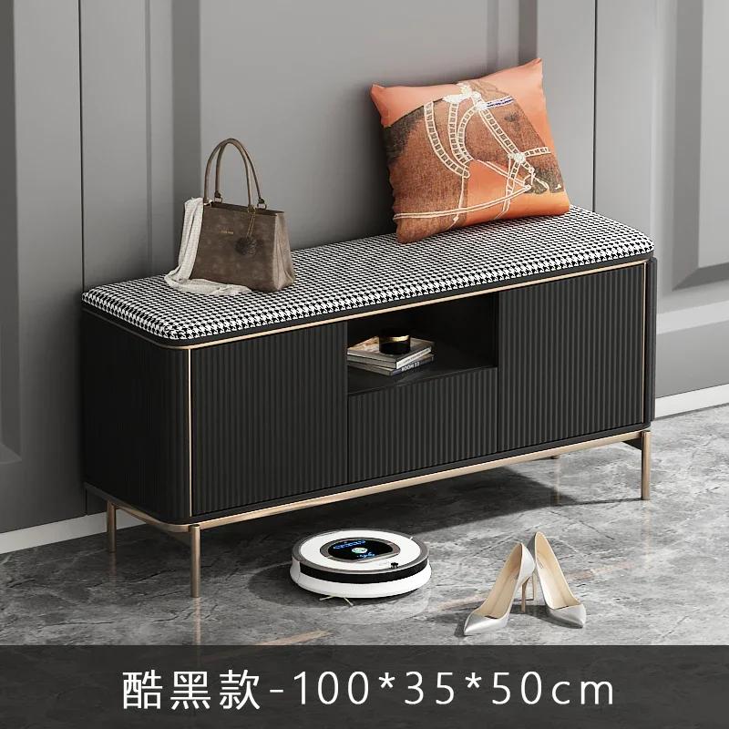 Modern Shoe Cabinets – Entryway Bench with Luxury Organizer, Nordic Style Home Furniture for Shoe Storage