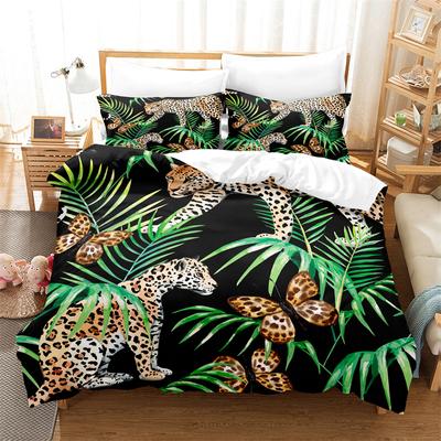 Blätter, Tiere Bettwäsche-Set Bettbezug-Set 3D-Bettwäsche Digitaldruck Bettwäsche Queen-Size Kinderbettwäsche-Set Modedesign