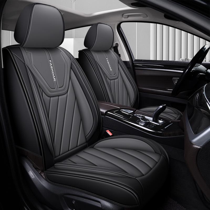 Four Seasons Universal PU Leather Car Seat Cover - Full Surround Cushion