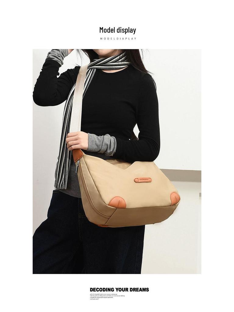 Trendy Women's Oxford Cloth Crossbody Shoulder Tote Bag