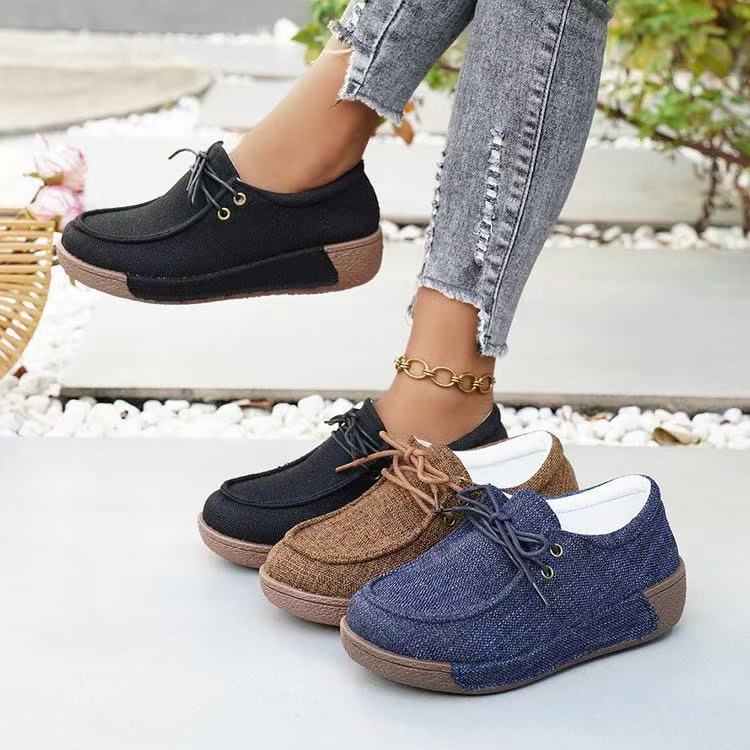 Large-size Thick-soled Casual Women's Shoes, New Style Shoes