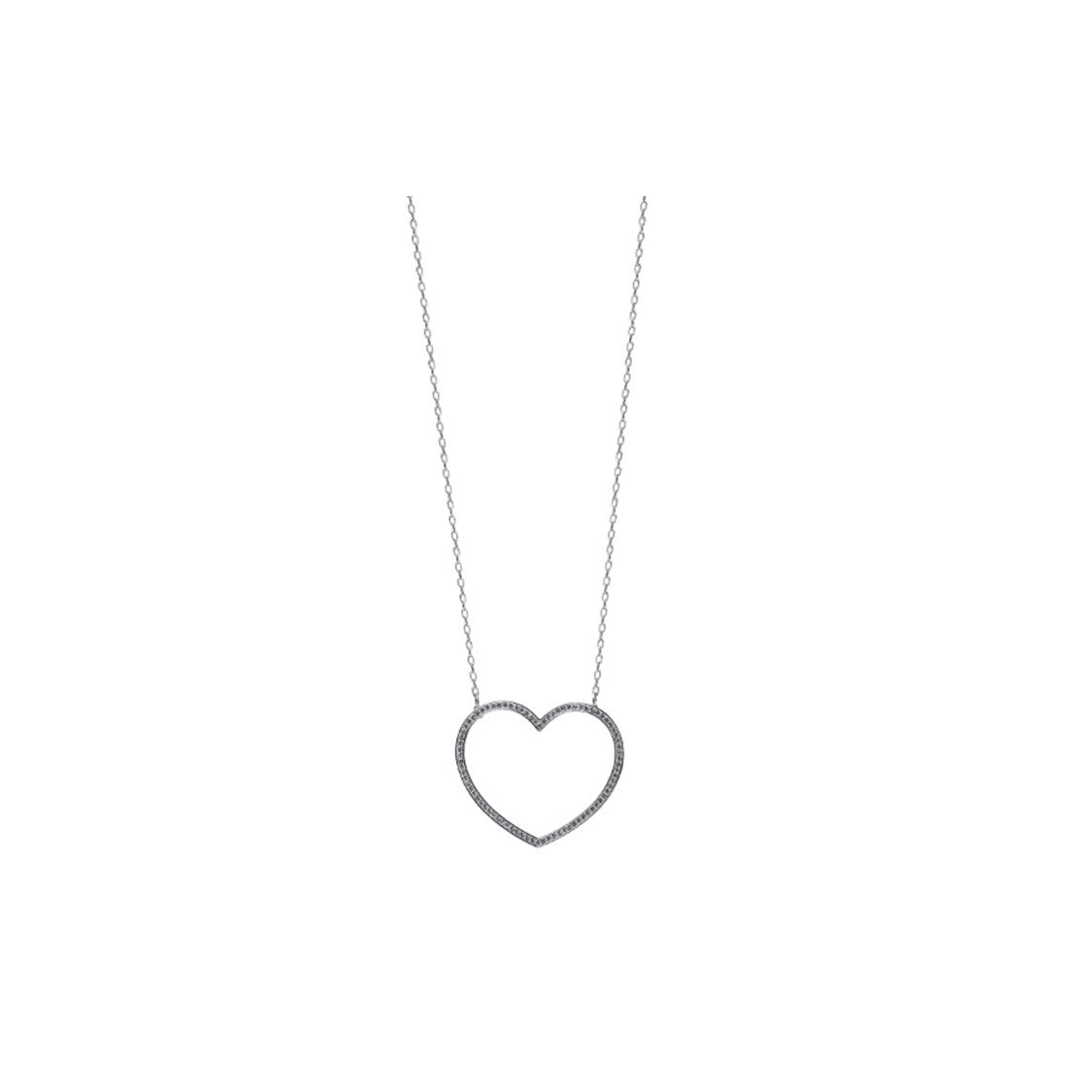 Swarovski Heart Shaped Elegant Fashion Necklace Women necklace Silver 5117701 Silver,F