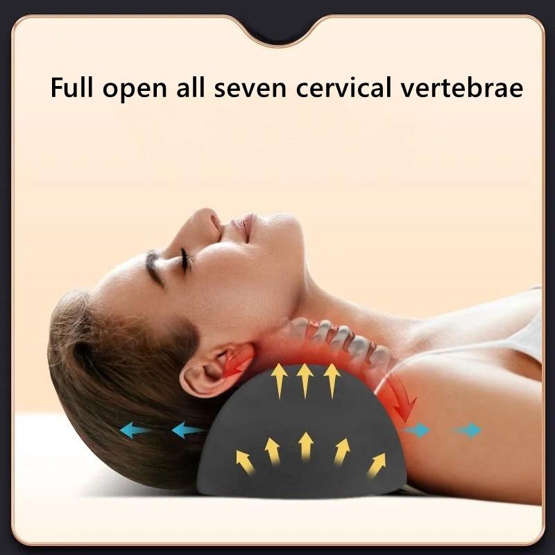 [Ergonomic Cervical Pillow] Ergonomic Neck Support Pillow | 1pc Contoured Cervical Pillow for Sleeping, Breathable Polyester, Hand Wash Only