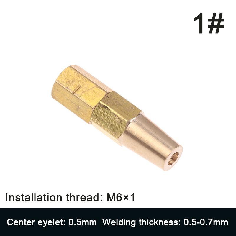 Replace Part Tips Copper Propane Welding Nozzle 0.5/0.6/0.7/0.8/0.9Mm For H01-2 Holder Gas Welding Torch Accessories