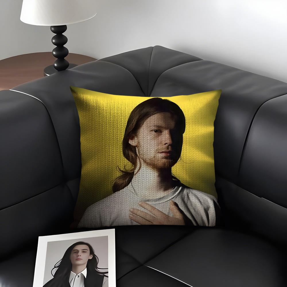 

AAphex TwinN Album Singer Cushion Cover Natural Linen Organic Fabric DoubleSided Printing Sofa Home Decor Gift Pillow Case 30x30cm