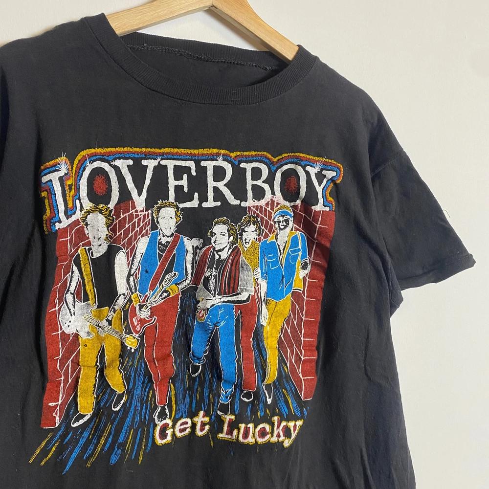 VTG 1981 Loverboy Get Lucky Band Concert  Shirt Classic Unisex S-5XL Unisex T-Shirt XL