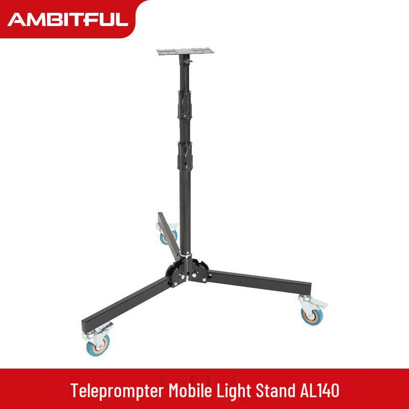 Ambitful ZhiJie Tripod Teleprompter Stand with Large Screen and Heavy Duty Floor Lamp - Models T16/T22.