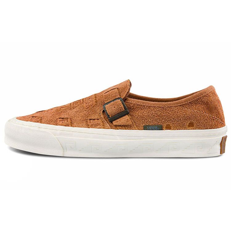 Vans Style 47 Th Huarache LX Unisex Leather Low Top Skate Shoes Brown VN0A5KXNBA8
