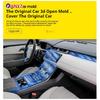 For Mercedes-benz GLC 260 300 2024 Interior Thin Film Transparent TPU PPF GPS Gear Panel Center Console Anti-scratch Sticker