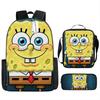 Spongebob Squarepants Children'S School Bag Male And Female Students Backpack Kindergarten Cute Cartoon Backpack Pencil Bag