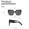 Fashion Large Frame Square Sunglasses For Women Trendy Brand Designer Black Oversized Sun Glasses Female Shades Eyewear UV400