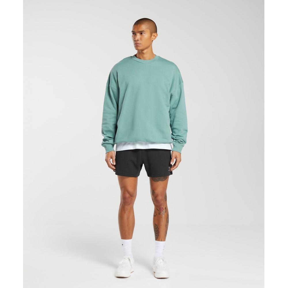 Gymshark Rest Day Essential Crew Duck Egg Blue A6a2l Ub9k