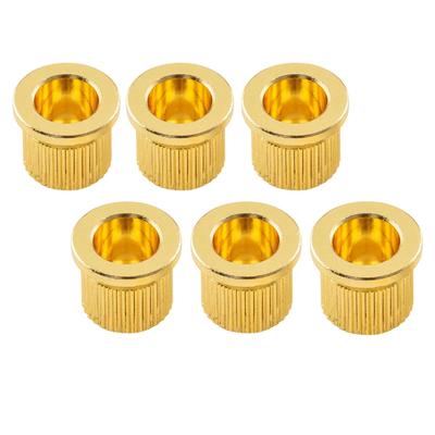 Musiclily Ultra 8.3mm Brass G-TLB-1 Guitar String Bushings for TL Telecaster Electric Guitars, Gold (Set of 6)