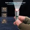 Leistungsstarke Mini-LED-Taschenlampe Taschenformat Aluminiumlegierung Kleine Taschenlampe Eingebauter Akku Typ-C Wiederaufladbar Notbeleuchtung Laterne