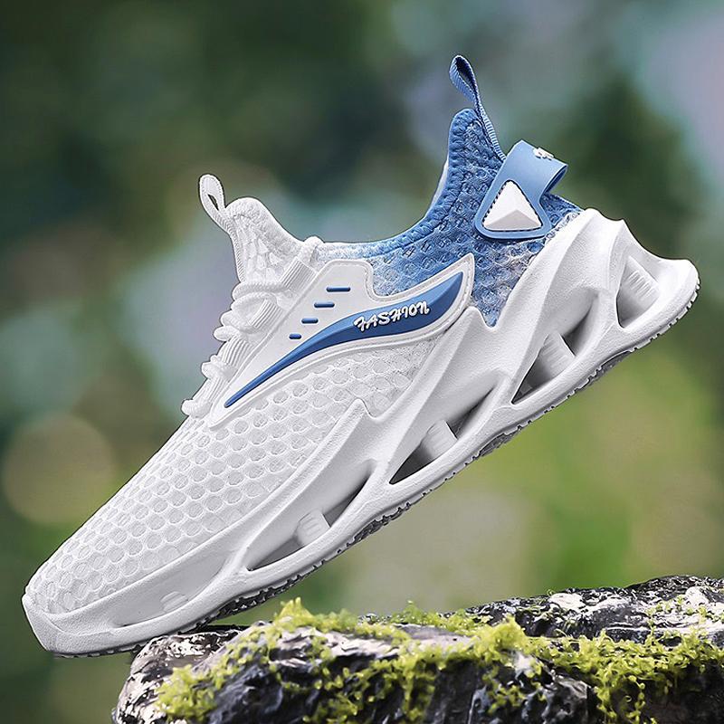 Men's shoes 2025 summer new mesh breathable hollow mesh breathable casual shoes lightweight soft sole outdoor sports shoes