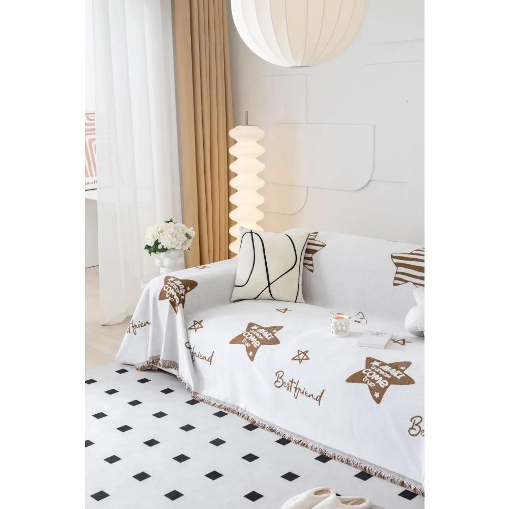 Star Sofa Cover Mat Throw Blankets for Living Room Sofa Couple Position Modern Throw Camping Picnic Blanket Cover