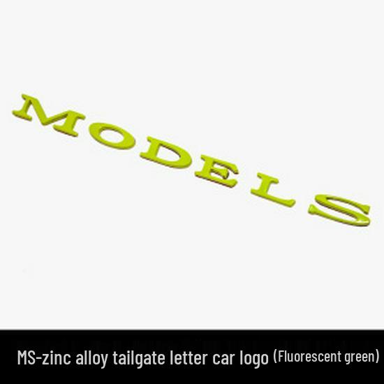 Tesla Model 3/Y/S/X High-Performance Zinc Alloy Rear Car Badge
