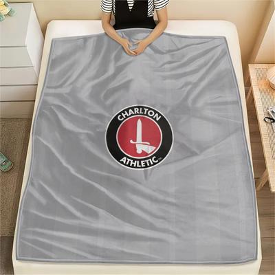 Charlton Athletic Football Club  Print Flannel Blanket, High Quality Comfortable for All Seasons, Home Decor, Warmth and Comfort