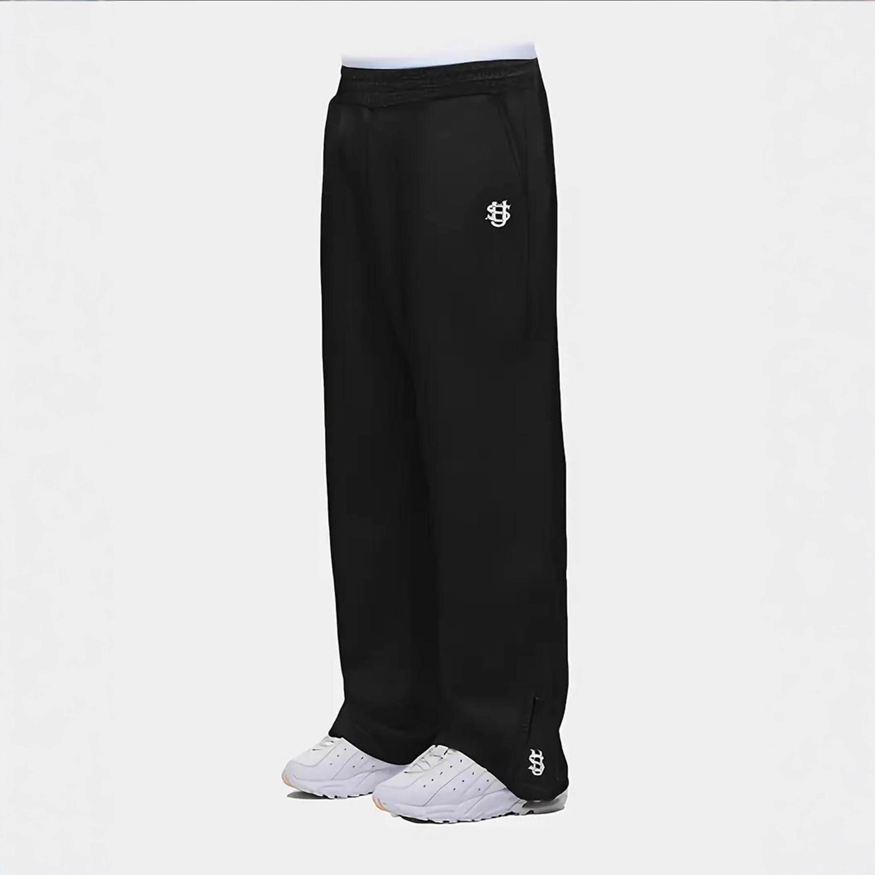 Wish Today Heren Retro Geborduurde Losse Joggingbroek voor Herfst/Winter 8885 M zwart