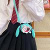 Portmonetka na monety Hatsune Miku Torba na ramię Kreskówka Kawaii 14 cm Torba na słuchawki Pluszowa torba na ból Torba crossbody Breloczek dziewczyna Prezent