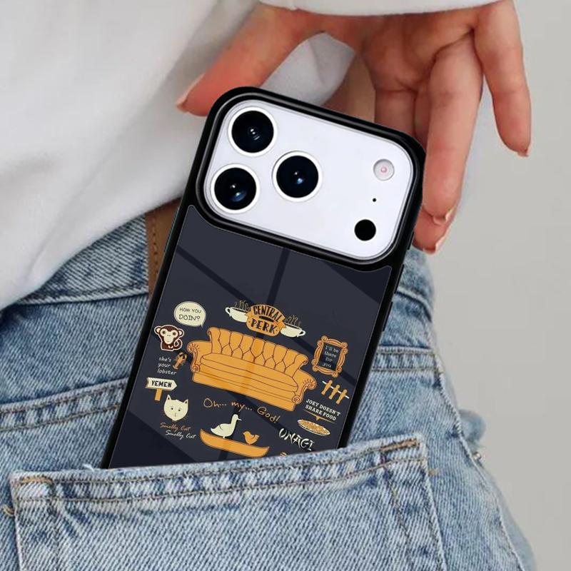 

Central Perk Friends TV Show Phone Case for iPhone 16e 15 14 13 12 17 Pro Max Plus Air 17pro Cover Coque iPhone 16