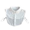 Chiffon Half-Shirt Lace Floral False Collar for Women's Shirt Detachable Collars Women Fuax Cols Clothes Accessories